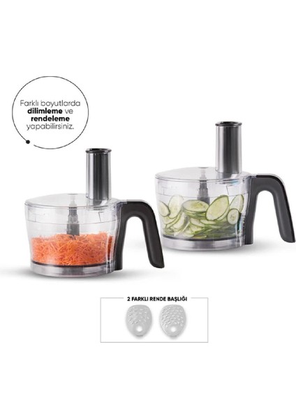 2000W Güçlü Pembe Çok Fonksiyonlu Mutfak Robotu ve Blender Seti fırsatları