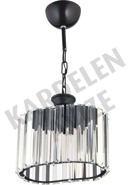Şık Siyah Kristal Taşlı Asma Avize, Modern ve Lüks Tasarım fiyatları