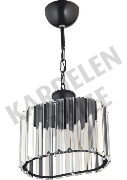Şık Siyah Kristal Taşlı Asma Avize, Modern ve Lüks Tasarım modelleri