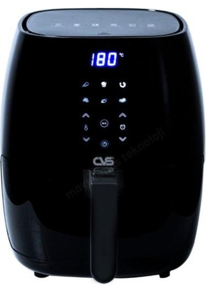 Siyah Airfryer Healfry Fritöz, Pratik ve Şık Mutfak Ürünü