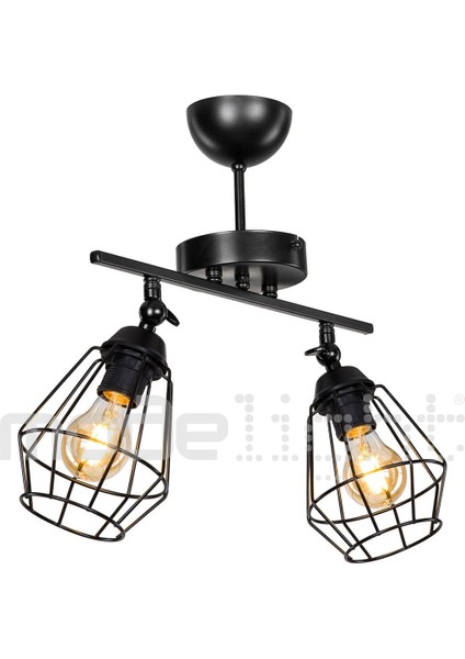 Şık Siyah 2'li Avize Seti, Modern ve Zarif Aydınlatma Çözümü fiyatları