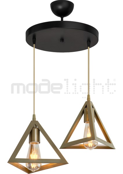 2'li Çember Avize Siyah, Çok Amaçlı Dekoratif Aydınlatma, Modern Tasarım fiyatları