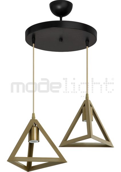 2'li Çember Avize Siyah, Çok Amaçlı Dekoratif Aydınlatma, Modern Tasarım modelleri