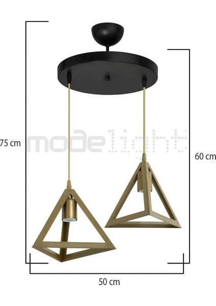 2'li Çember Avize Siyah, Çok Amaçlı Dekoratif Aydınlatma, Modern Tasarım fırsatları