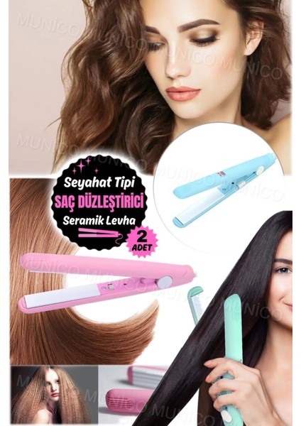 Hızlı Isınan, Kolay Kullanımlı, Seramik Plakalı Mini Saç Düzleştirici, Renk Seçenekleriyle modelleri