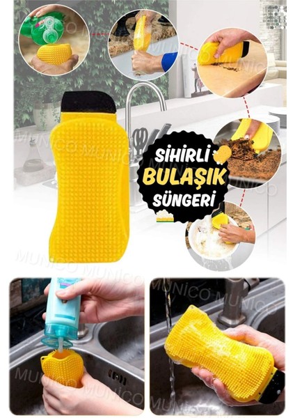 Pratik Silikon Yüzeyli Jant Temizleme Fırçası, Hassas ve Etkili Temizlik Sağlar