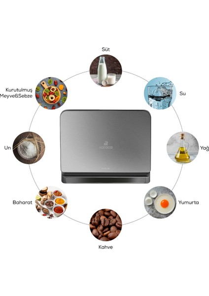 Paslanmaz Çelik Mutfak Tartısı 15 Kg, Hassas ve Kullanışlı Gastro Ölçüm Aracı