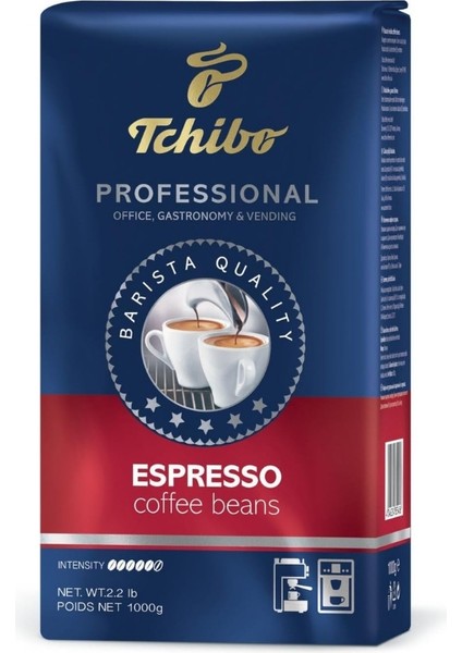 Espresso Çekirdek Kahve, Profesyonel Kullanım, 1000 Gram Paket