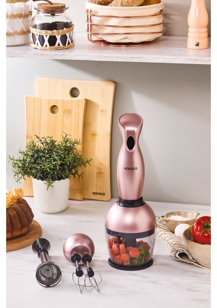 3'lü Midi Plus Blender Seti, Rosegold, 1000W, Şık ve Güçlü Mutfak Gereci fiyatları