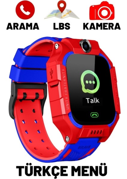 Çocuklar Için Akıllı Saat, Kırmızı, Güçlü ve Eğlenceli Tasarım