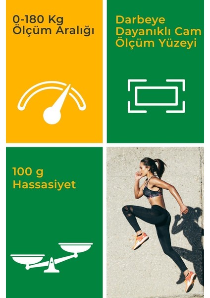 Gri Cam Dijital Tartı, Şık ve Güvenilir, Resmi Garantili