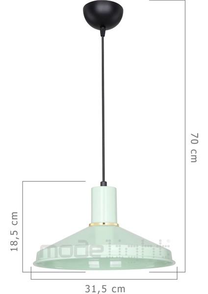 Mint Yeşili Tekli Sarkıt Işık, Şık ve Modern Dekorasyon Aksesuarı fırsatları