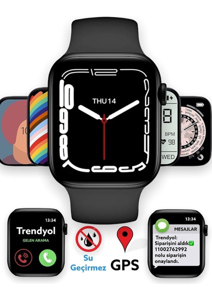 N78 Promax Akıllı Saat, Gps, Nfc, Nabız, Geniş Ekran, Ios ve Android Uyumlu