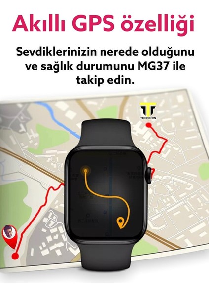 N78 Promax Akıllı Saat, Gps, Nfc, Nabız, Geniş Ekran, Ios ve Android Uyumlu