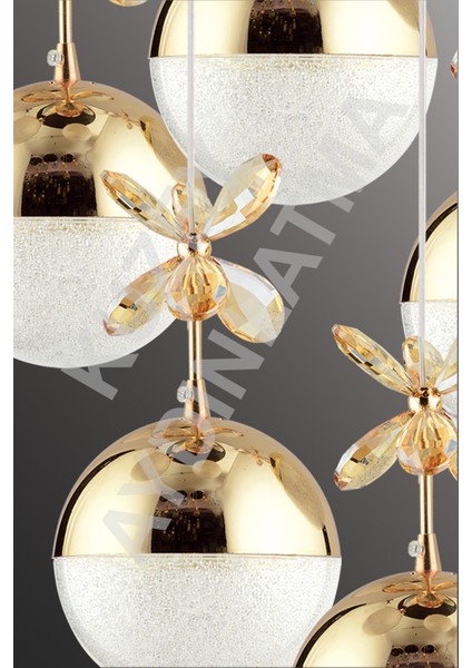 3 Renkli Ledli Kablosuz Aydınlatma, Beyaz ve Gold Renk Seçenekleri