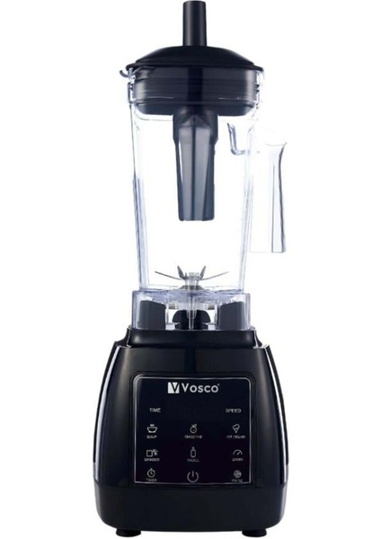 Güçlü 1600W, 2l Kapasiteli Çok Fonksiyonlu Siyah Blender