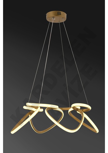 Renkli Eskitme Çilek 4'lü Sarkıt Modern LED Avize fiyatları