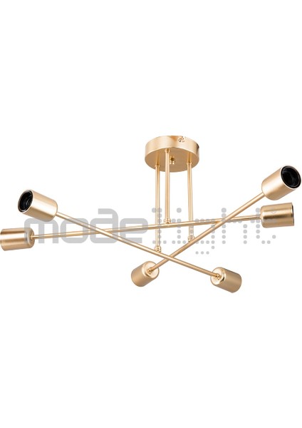 6'lı Altın Renkli Avize, Şık ve Modern Aydınlatma, Her Odaya Uyum Sağlar modelleri