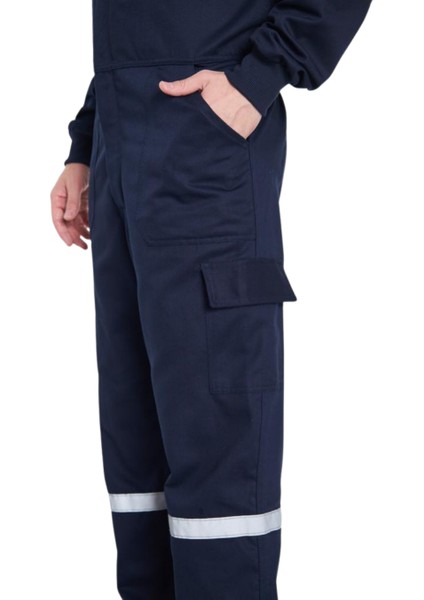 Gabardin 16/12 Reflektörlü Turuncu Iş Tulumu
