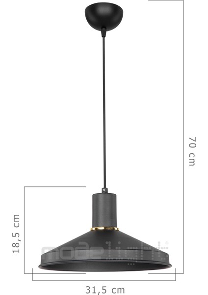 Modern Siyah Tekli Sarkıt Lamba, Şık ve Sade Tasarım. fırsatları
