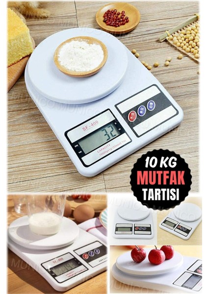 Su Geçirmez Dijital Mutfak Tartısı, 10 kg Kapasite, Hassas ve Kullanımı Kolay fırsatları