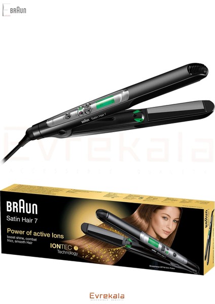 Evrekala Edition Saç Düzleştirici Braun Protect Hair Straight Iyon, Şık ve Etkili Kullanım Için
