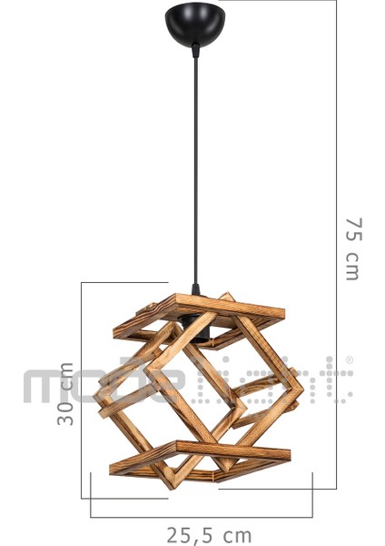 Paro Tekli Ahşap Sarkıt, Şık ve Modern Aydınlatma Seçeneği