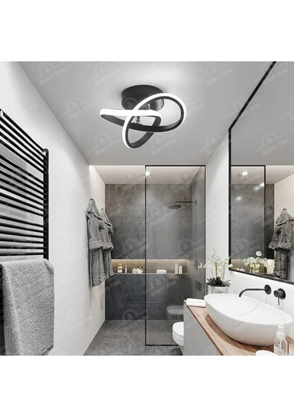 Modern Siyah Beyaz LED Plafonyer, Şık ve Güçlü Aydınlatma Parçası fiyatları