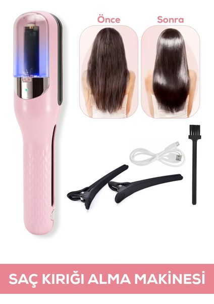 Pembe Kablosuz Saç Kesme Aleti, Type-C Şarjlı, Pratik ve Hafif Tasarım fiyatları
