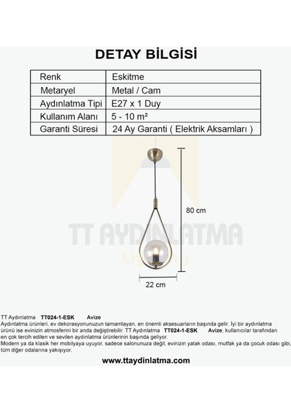 Çok Renkli Eskitme Tekli Avize, Şık ve Modern Dekoratif Işıklandırma modelleri