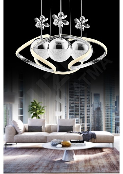 3'lü Toplu Ledli Deniz Aydınlatma Seti, Metalik Tasarım