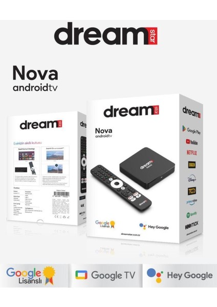 Yüksek Performanslı Android Tv Kutusu 2gb Ram 32GB Hafıza, Siyah Renk