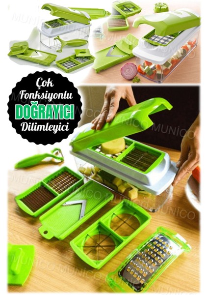 11 Parça Çok Fonksiyonlu Sebze Doğrayıcı ve Dilimleyici Seti, Mutfak Aleti fiyatları
