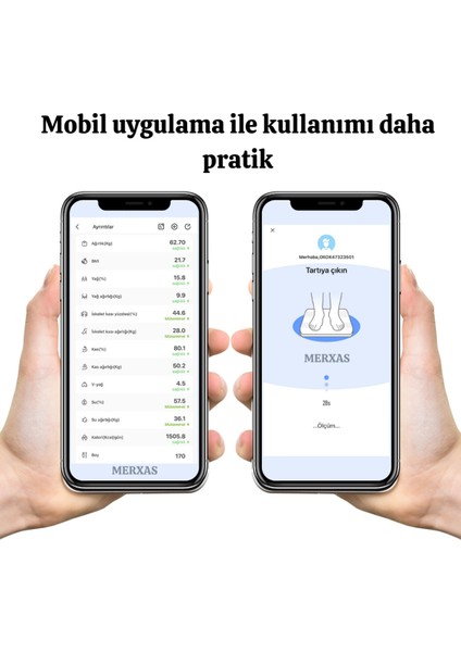 Akıllı Bluetooth Şarjlı Cam Ekranlı Vücut Yağ Ölçer, Mobil Uygulamalı, Beyaz fiyatları