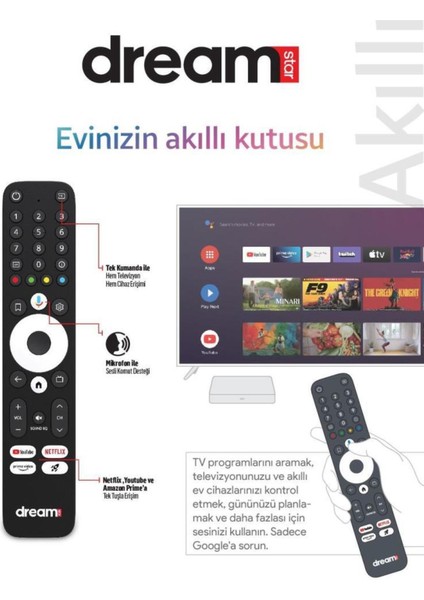Yüksek Performanslı Android Tv Kutusu 2gb Ram 32GB Hafıza, Siyah Renk modelleri