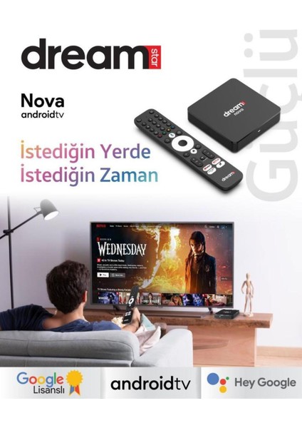 Yüksek Performanslı Android Tv Kutusu 2gb Ram 32GB Hafıza, Siyah Renk indirimleri