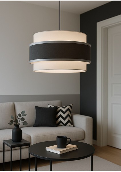 Antrasit Dopia Modern Avize, Şık ve Zarif Tasarım, Evinizin Atmosferini Güzelleştirir