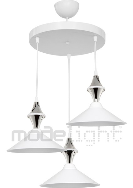 Krom 3'lü Maya Sarkıt, Şık ve Modern Iç Dekorasyon Aksesuarı modelleri