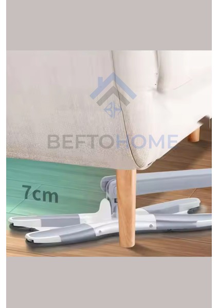 Kendinden Sıkmalı Temizlik Paspası, Pratik Yer ve Duvar Silme Mopu, Yedek Bezli