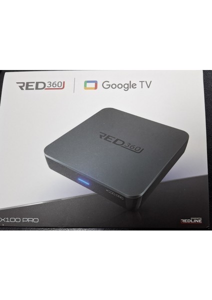 Siyah Uyumlu Red 360 X100 Pro Google Tv Kutusu Çok Fonksiyonlu ve Kolay Kullanım