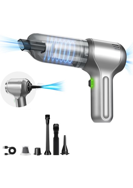 Güçlü ve Taşınabilir Şarjlı El Süpürgesi, 12000PA, Çok Amaçlı Kullanıma Uygun fiyatları