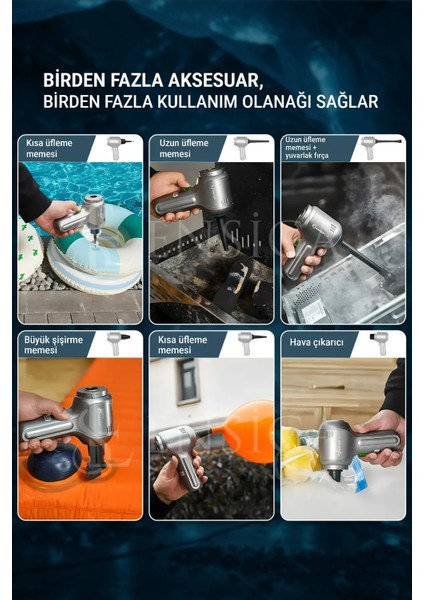 Güçlü ve Taşınabilir Şarjlı El Süpürgesi, 12000PA, Çok Amaçlı Kullanıma Uygun indirimleri