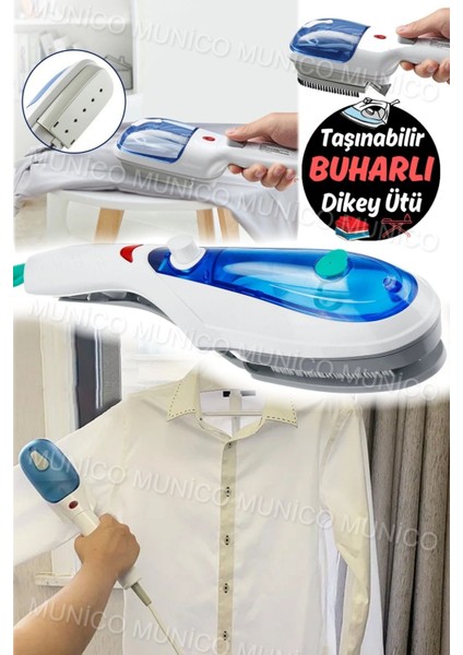 Taşınabilir Hafif ve Güçlü Buharlı Dikey Ütü, Seyahatlerde Şık ve Pratik Kullanım