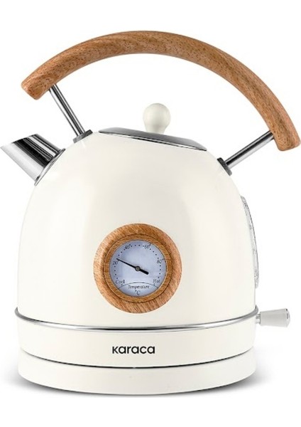 Şık Ahşap Görünümlü Elektrikli Su Isıtıcı 2200 W, Bej Renk fiyatları