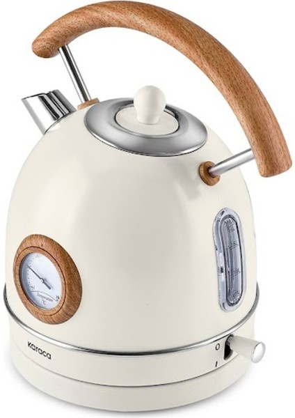 Şık Ahşap Görünümlü Elektrikli Su Isıtıcı 2200 W, Bej Renk modelleri