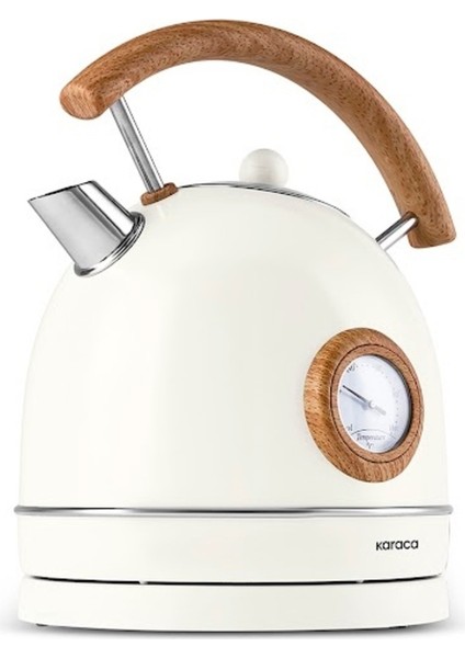 Şık Ahşap Görünümlü Elektrikli Su Isıtıcı 2200 W, Bej Renk fırsatları