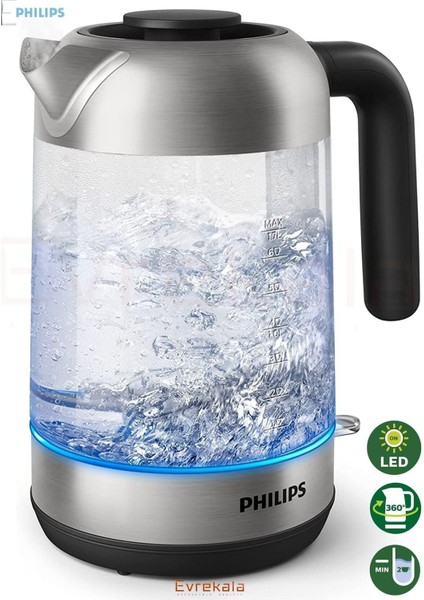 Cam Su Isıtıcı 1.7l, Beyaz, Şık ve Dayanıklı, Evrekala Güvencesiyle fiyatları