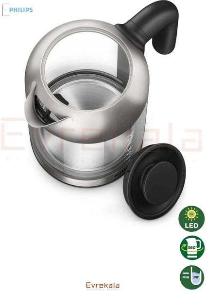 Cam Su Isıtıcı 1.7l, Beyaz, Şık ve Dayanıklı, Evrekala Güvencesiyle modelleri