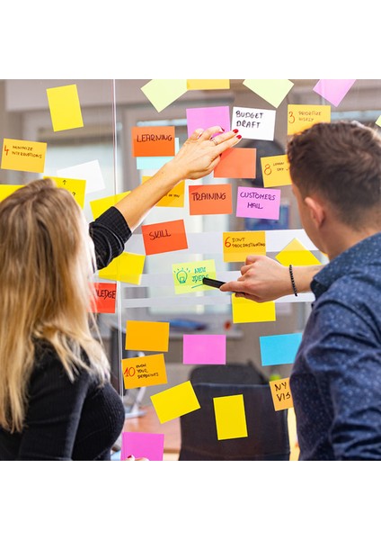 Elektrostatik Beyaz Akıllı Not Kağıdı 7X10CM - 100 Sayfa modelleri