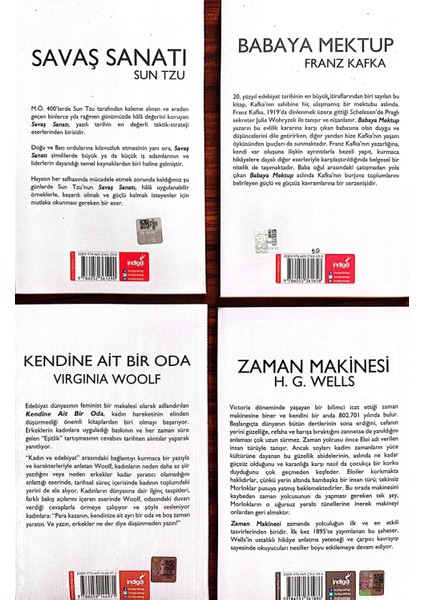 Zaman Makinesi - Baba'ya Mektup - Kendine Ait Bir Oda - Savaş Sanatı fiyatları